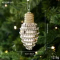 Bead Chain Mirror Bulb Ball / 10x5cm