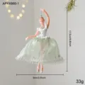 Green and White Dancing Girl Style A