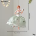 Green and White Dancing Girl Style B