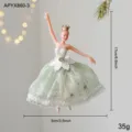 Green and White Dancing Girl Style C
