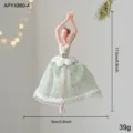 Green and White Dancing Girl Style D