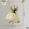 Green Gold Dancing Girl with Pigeon Style B