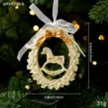 White Christmas Rocking Horse