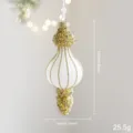 White Gold Glass Lantern