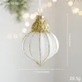 White Gold Onion Glass Ball