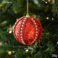 Αφρώδης Μπάλα με Αλυσίδα Χαντρών (ABB244-1) / 8cm / Κόκκινο