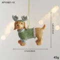 Perro con Astas Verdes / 1 Pieza/Paquete