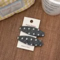 Polka Dot Oval Style / 2 Pieces/Pack / Gray