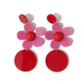 Flor Roja y Rosa