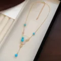 Collana Ciondolo Luna Stella Turchese