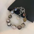 Bracciale in Conchiglia Nera (6310139326716) / Nero Iridescente