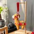 Circa 15cm / Stile Cinese Pecora Giallo