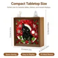 Chat Noir au Bonnet de Noël (TYU508) / Alimenté par USB