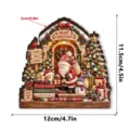 Santa and Snowman Home Scene (XSMZ063) / 1 Piece/Pack