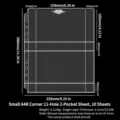 Small A4 Rounded Corner 11 Holes Small 2-Pocket Pages 10 Sheets 159#