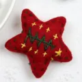Red Star with Stitching