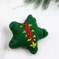 Green Star with Stitching