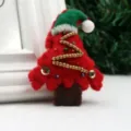 Red Christmas Tree with Hat
