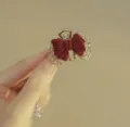 Premium Edition (Single Piece) / Red Velvet Rhinestone Bowknot