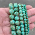 10mm (Approx. 37 Pcs) / Synthetic Green Golden Pine Stone
