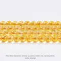6mm (Ongeveer 60 Stuks) / Synthetisch K9 geel kristal