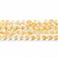 10mm (ongeveer 37 kralen) / Synthetisch wit kristal met zesletterig mantra