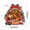 Red Bow Christmas House (XSMZ068) / 1 Piece/Pack