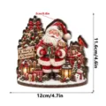 Santa Claus Holding Teddy Bear (XSMZ076) / 1 Piece/Pack