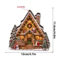 Cozy Forest Snowy Cabin Scene (XSMZ077) / 1 Piece/Pack