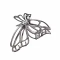 Papillon creux / 7.5cm (1 Pièce) / Métal canon
