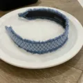 Wide Hairband (Blue Denim)