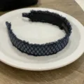 Wide Hairband (Dark Blue Denim)