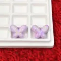 Schmetterling / 21*27mm / Lila (W341)