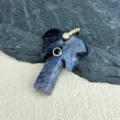 Sapphire Tone Stone Leaf Style (款80)