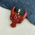 Red Carved Bull Head Style (款90)