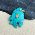 Synthetic Turquoise Carved Style (款93)