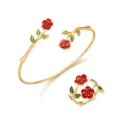 Rote Kamelie (Gold)