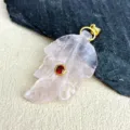 Lichtroze Kristal Bladstijl (款2)