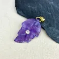 Purple Crystal Carved Leaf Style (款11)