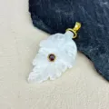 White Crystal Carved Leaf Style (款13)