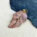 Brown Pink Carved Leaf Style (款14)