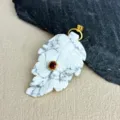 Grey Texture White Stone Leaf Style (款19)