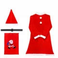 Set Donna in Velluto Dorato 4 Pezzi Con Borsa