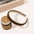 Serre-tête de Base en Laine 2cm / Brun Foncé