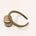 2cm Knitted Sponge Headband / Army Green