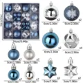 44 Pezzi/Confezione / Blu Argento