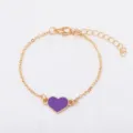 Purple Pendant-Gold Chain (8556)