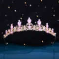 Oval Gem Crown (NS1066) / Gold Pink