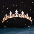 Oval Gem Crown (NS1066) / Gold White
