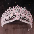 Oval Gem Crown (NS1323) / Silver Pink